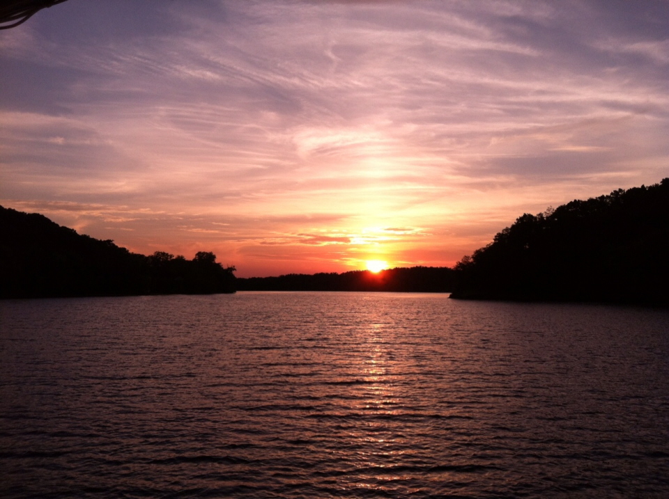 river sunset