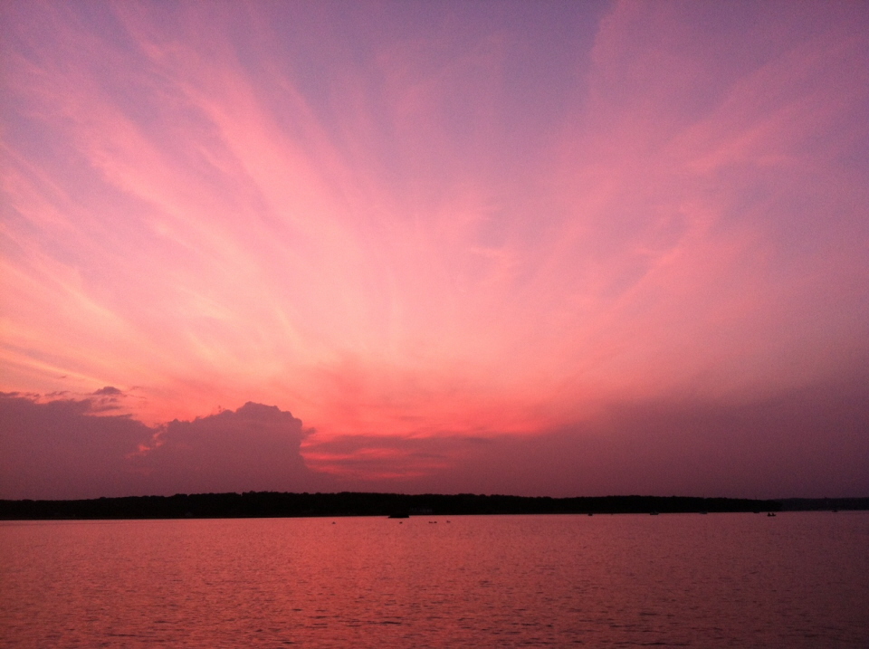 red sky sunset