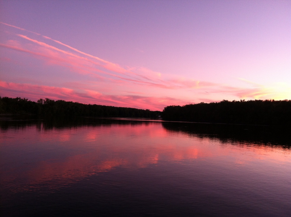 river sunset