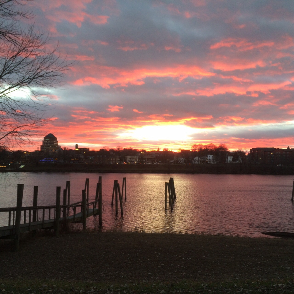 river sunset